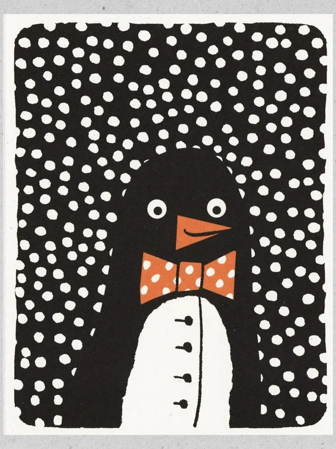 Penguin Suit Christmas Card