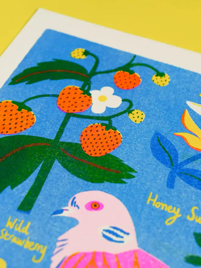'June' Month Forage Print