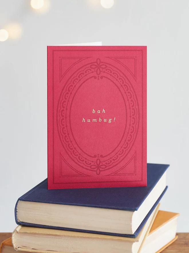 book-greeting-card-with-bah-humbug-BC-HUMBUG-RD