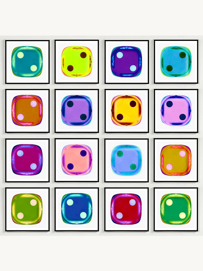 Dice Colour Pop Art