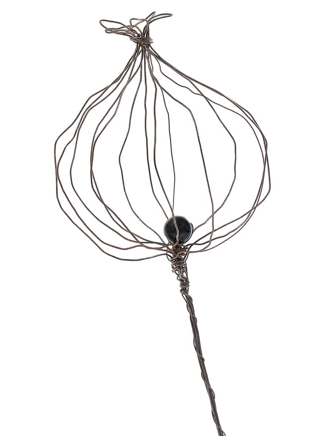 hand made wire seedhead 