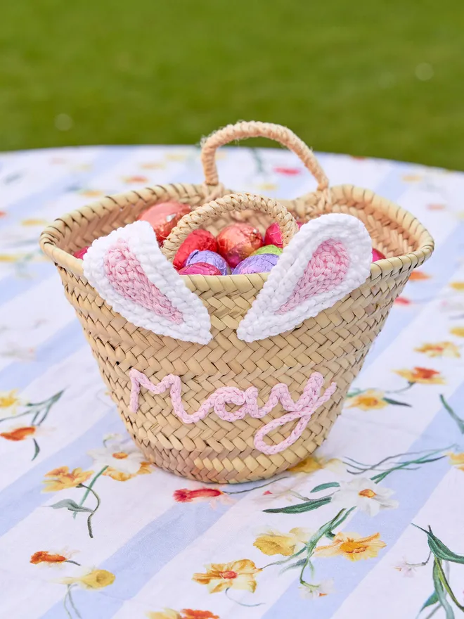 Cottontail Bunny Kids Basket Bag