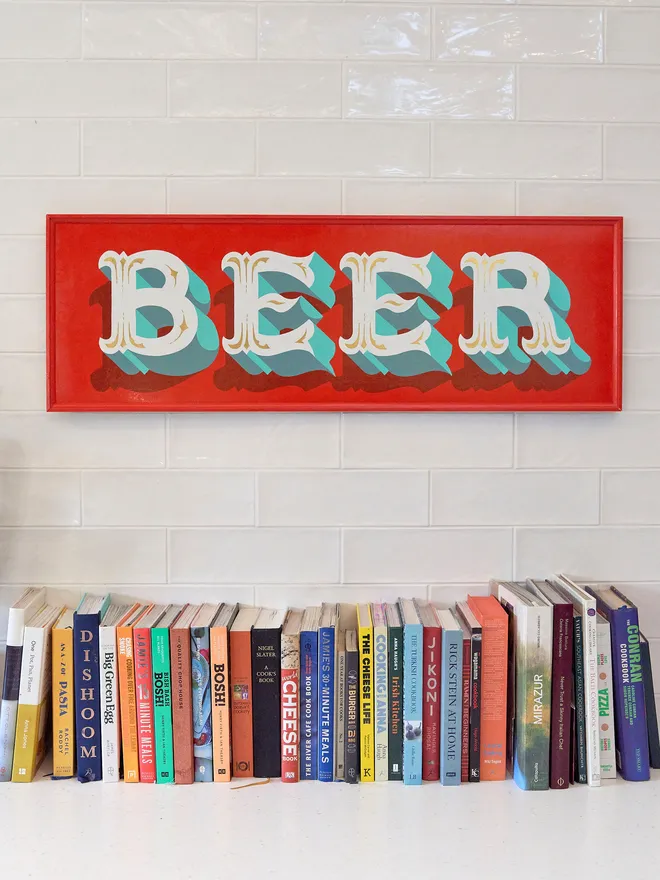 Beer hand painted sign