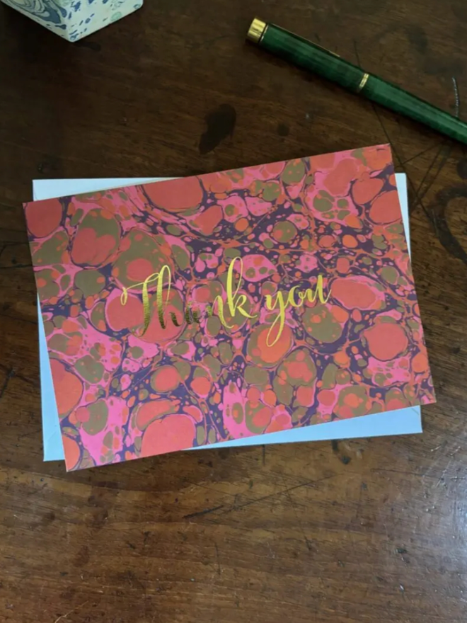 Thank You Postcards. One type of postcard within the set.
