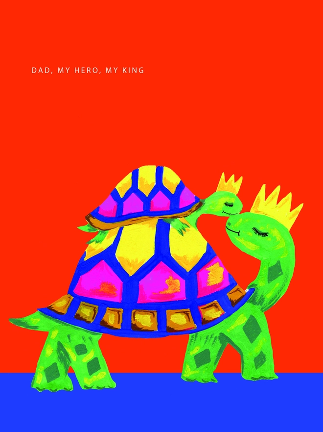 TORTOISE DAD FATHERS DAY CARD