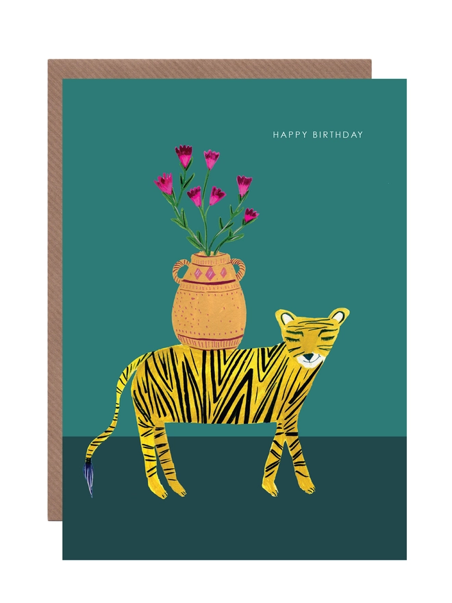 tiger birthday card