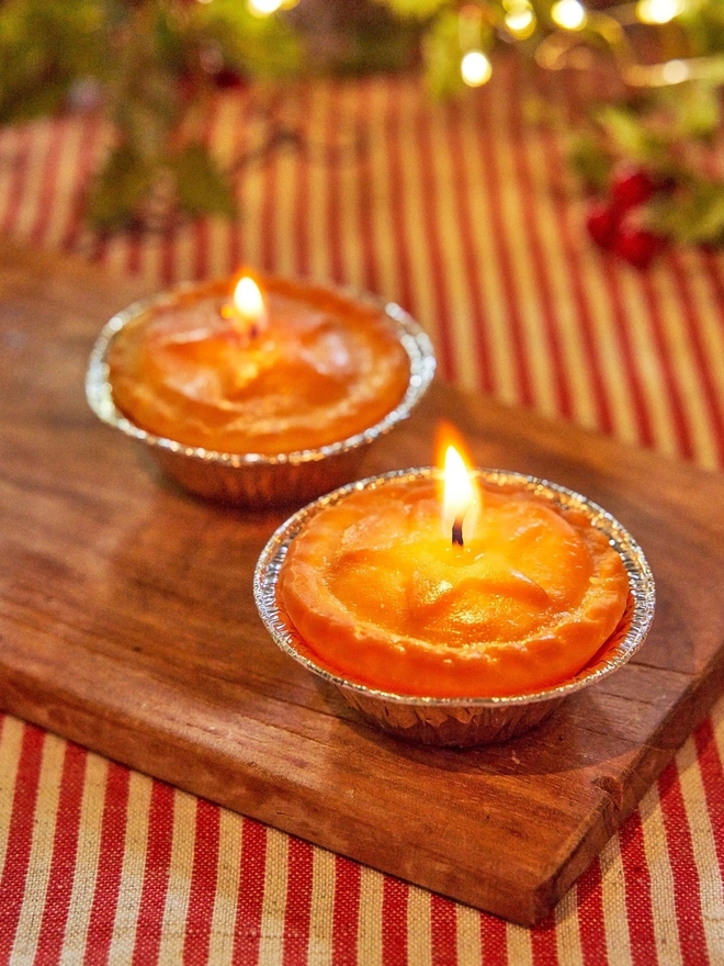 Mince pie candle 