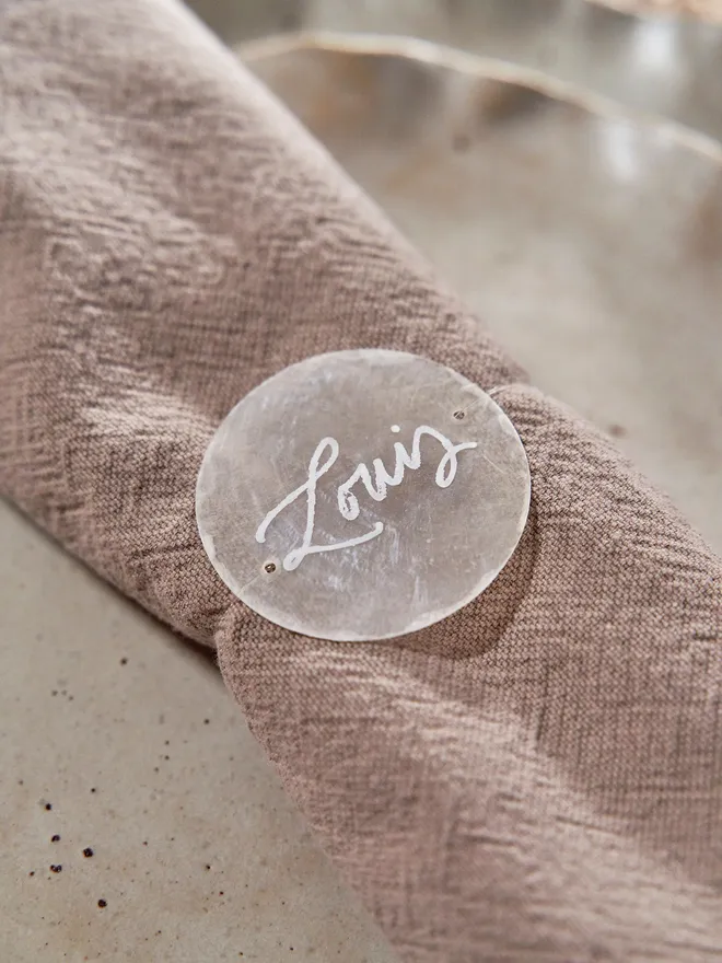 Calligraphy place card