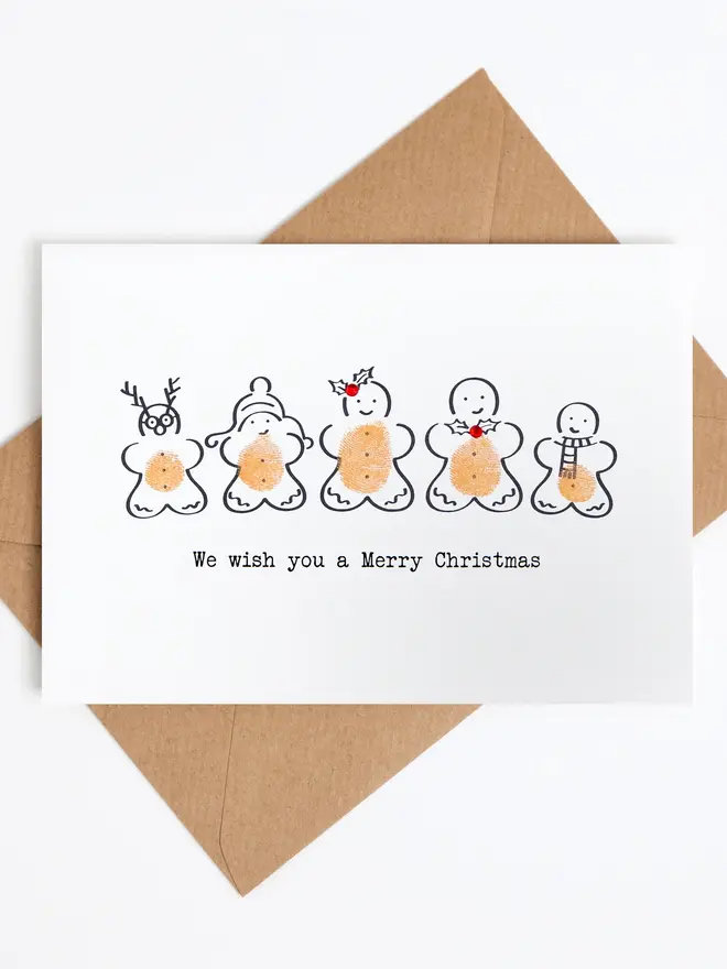 gingerbread christmas card making kit