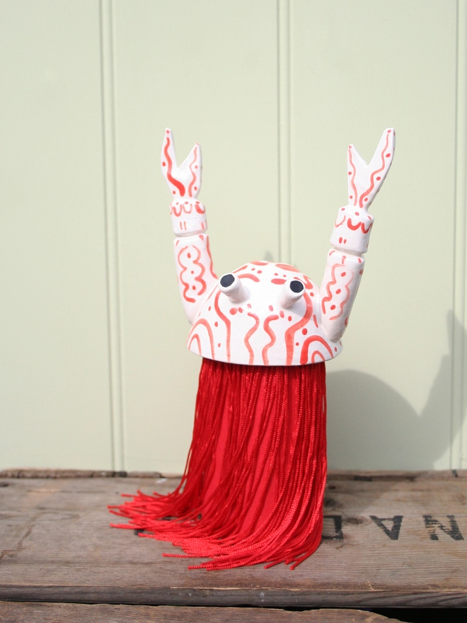 lobster wall hanging handmade ceramic seaside creature decoration