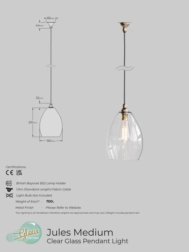 Jules Medium Specification Sheet