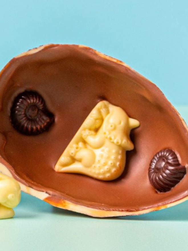 chocolate dinosaur easter egg