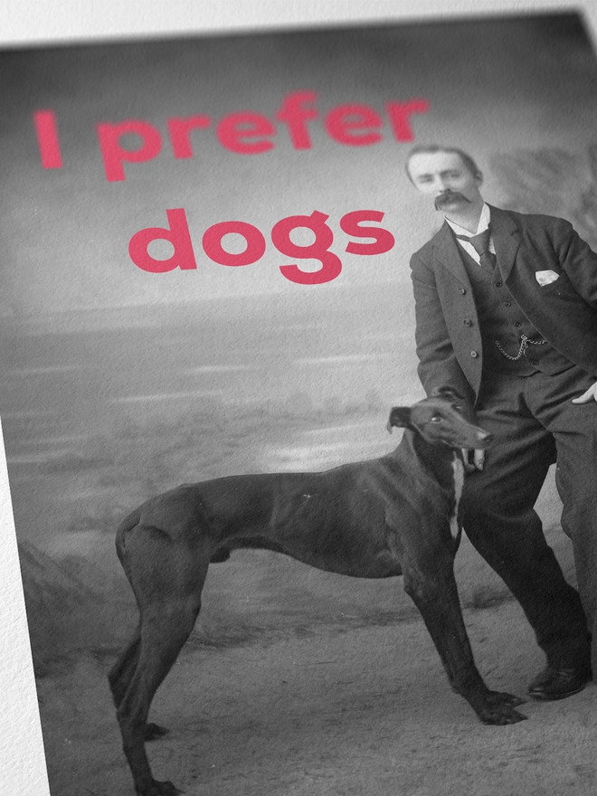 I Prefer Dogs Print