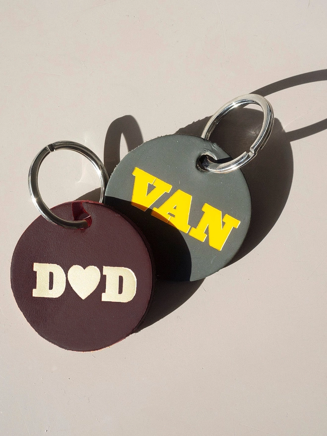 dad and van keyring