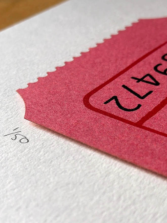 'Admit Nothing, Deny Everything' Ticket Screenprint