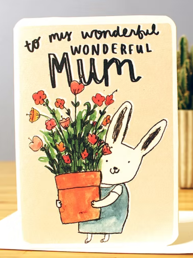 To my wonderful mum Mother's Day Card