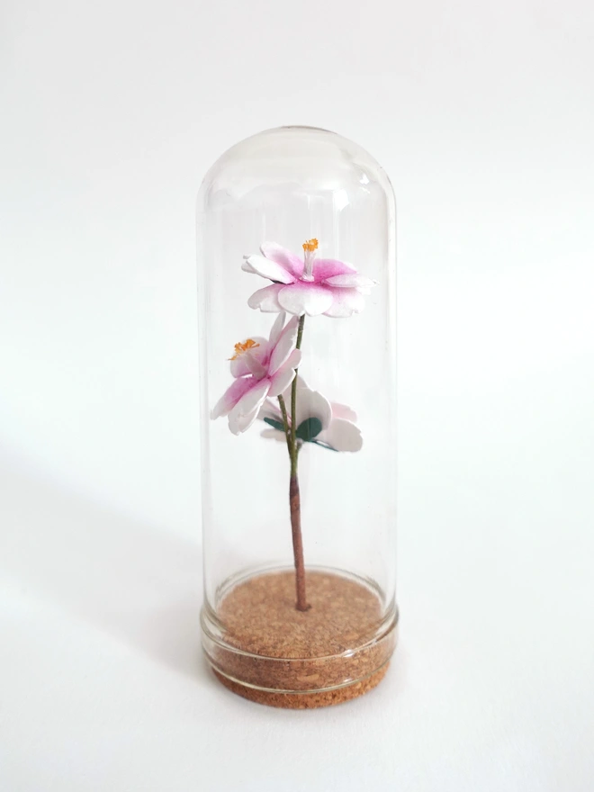 Handmade Mini Cherry Blossoms Dome