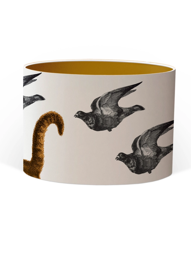 Cat and pigeons lampshade, Mountain and Molehill, 