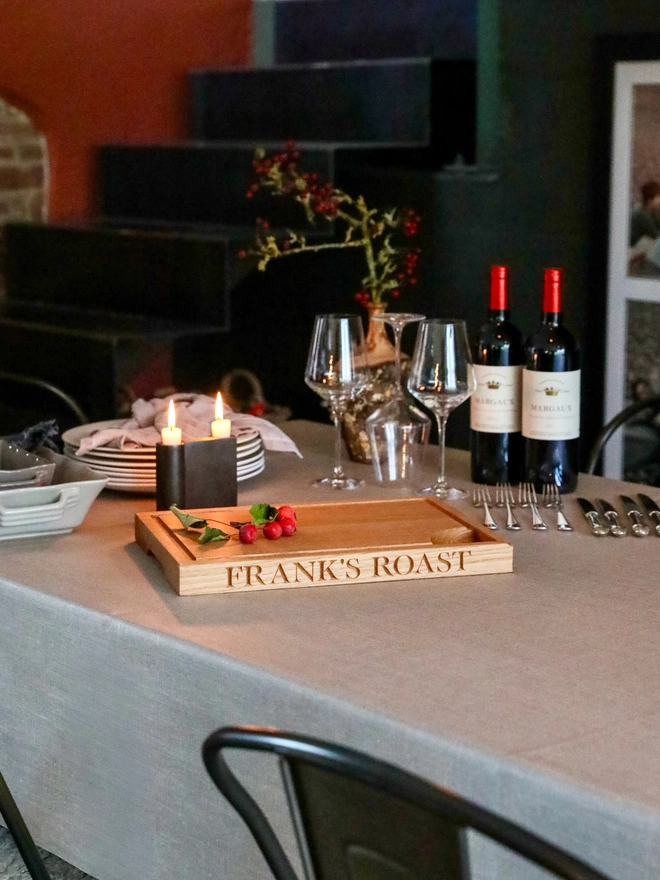 Carving Board on table