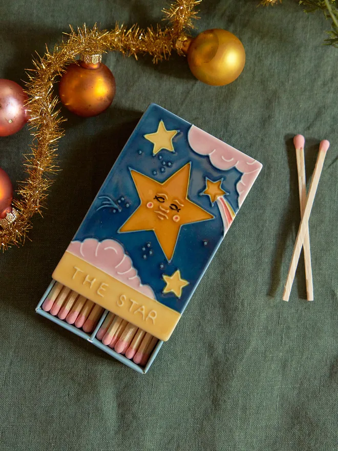 The star ceramic topped match box