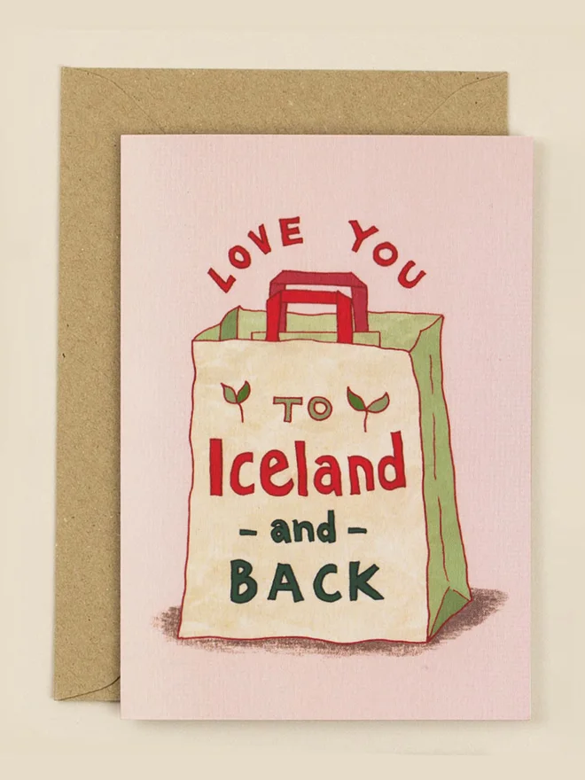 Love You to Iceland and Back Greeting Card