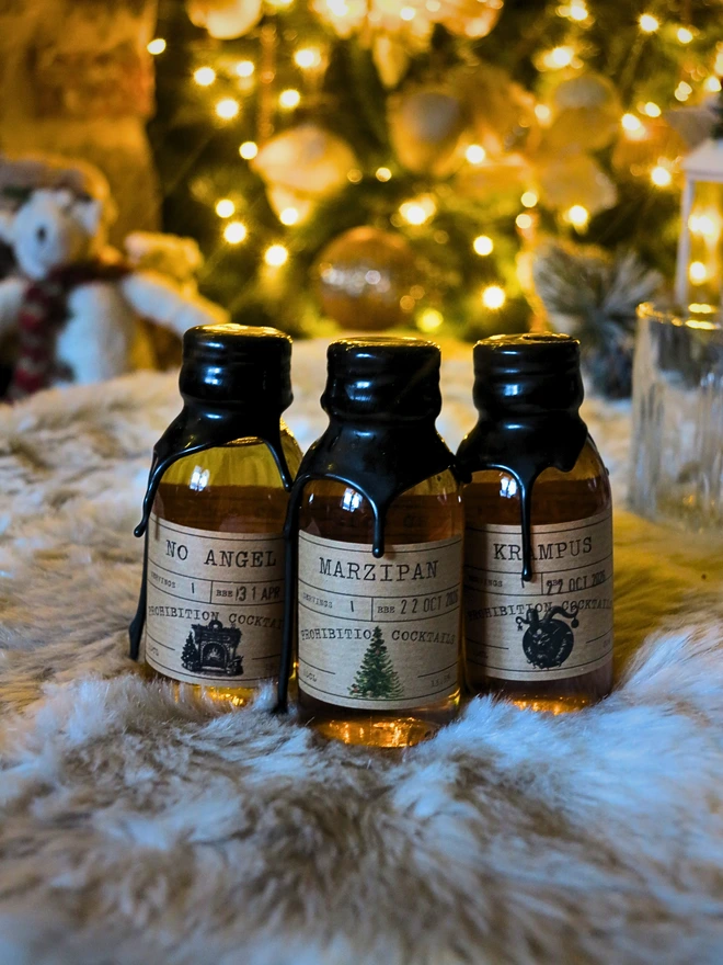 Old Fashioned Inspired Christmas Bottled Cocktails