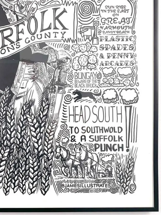 Norfolk Poster Wall Art Bottom Right