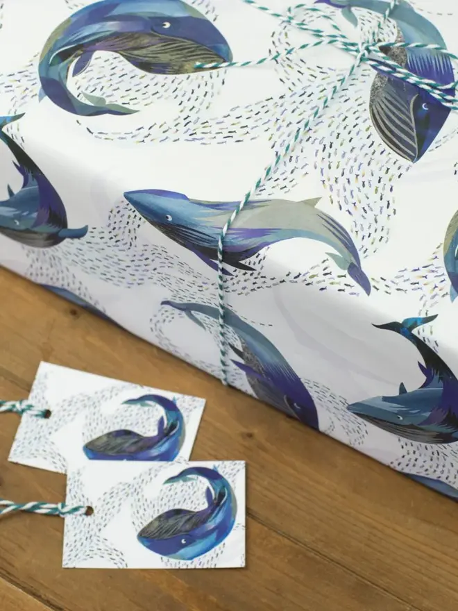 Whales In The Water Wrapping Paper