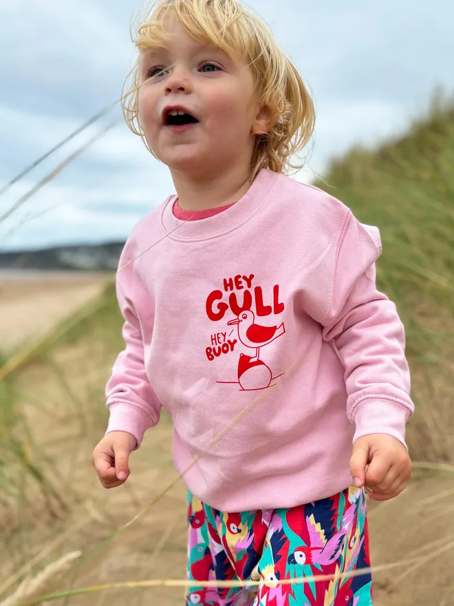 Hey Gull Hey Buoy Kids Sweatshirt by hello DODO