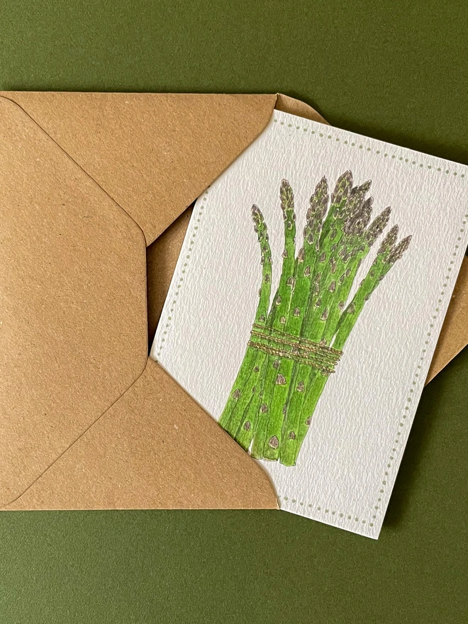 Asparagus Card and Envelope