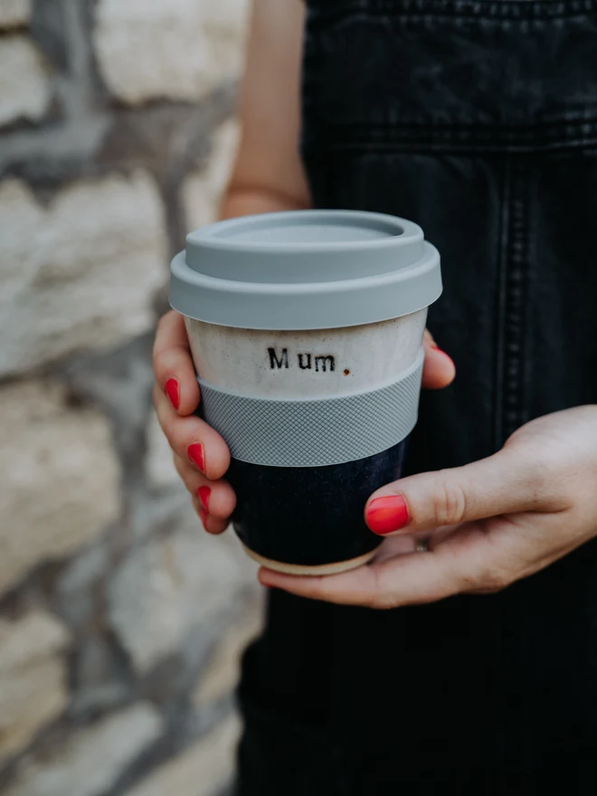 mum ceramic travel mug