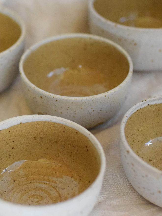 stoneware snack bowl