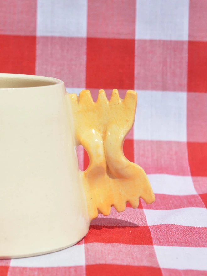 Farfalle pasta espresso cup