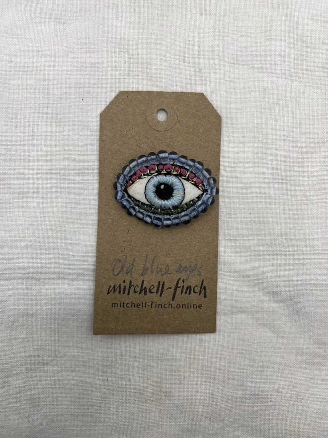 old blue eyes brooch