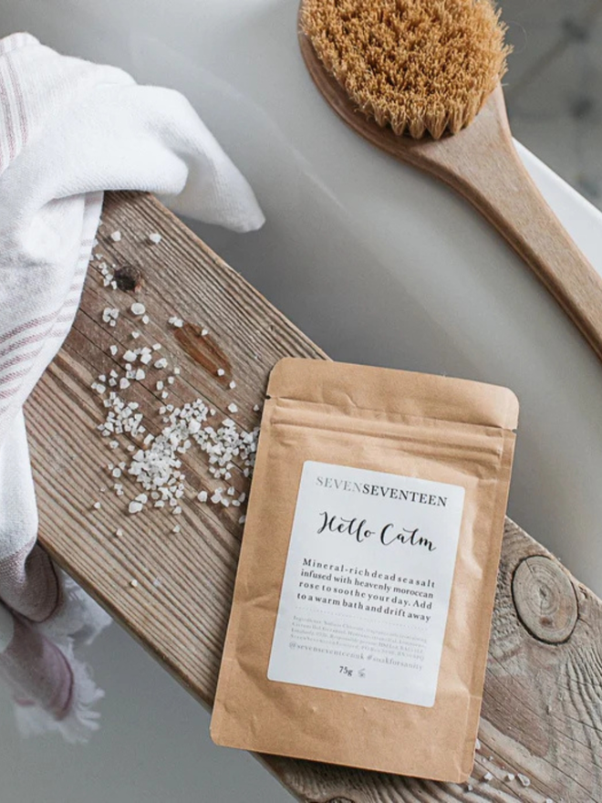 Calm bath salt sachet