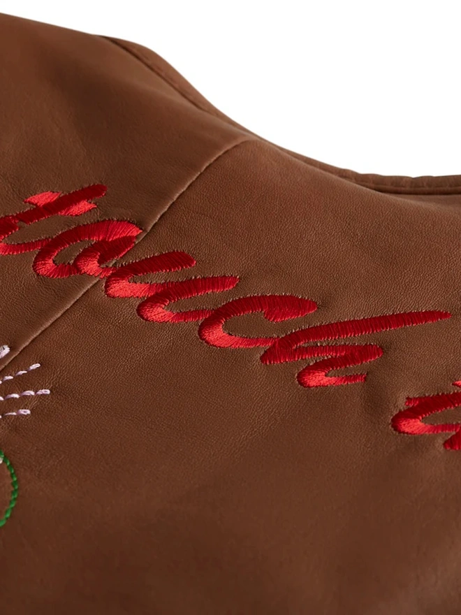 'Can’t Touch This' Cactus Vest Tan Nappa Leather