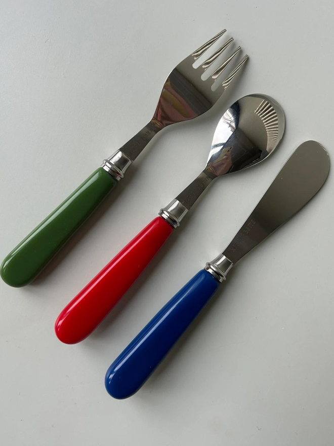 Colourful Vintage Inspired Children's Cutlery Set