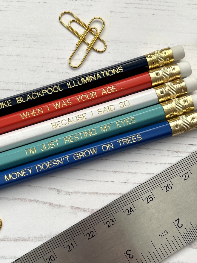 Parental Phrases Inspired Pencil Set (Set of 5)