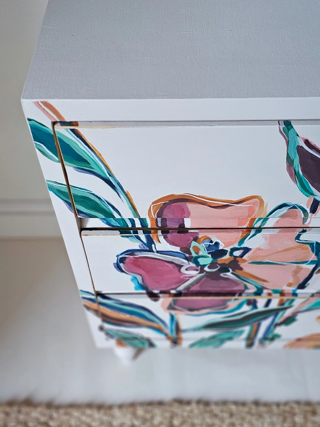 Create a Pink Painted Chest of Drawers by Chloe Kempster