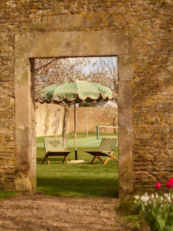 Mineral Green through the arch