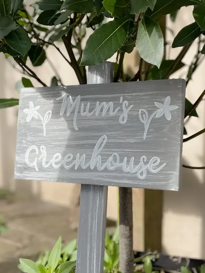 Personalised Wooden Garden Sign