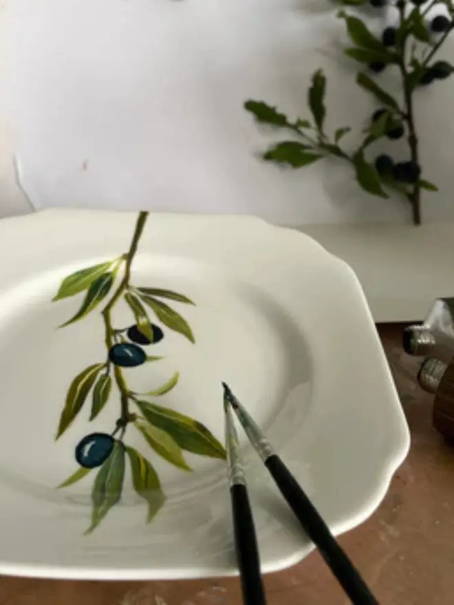 Still life study in the studio.