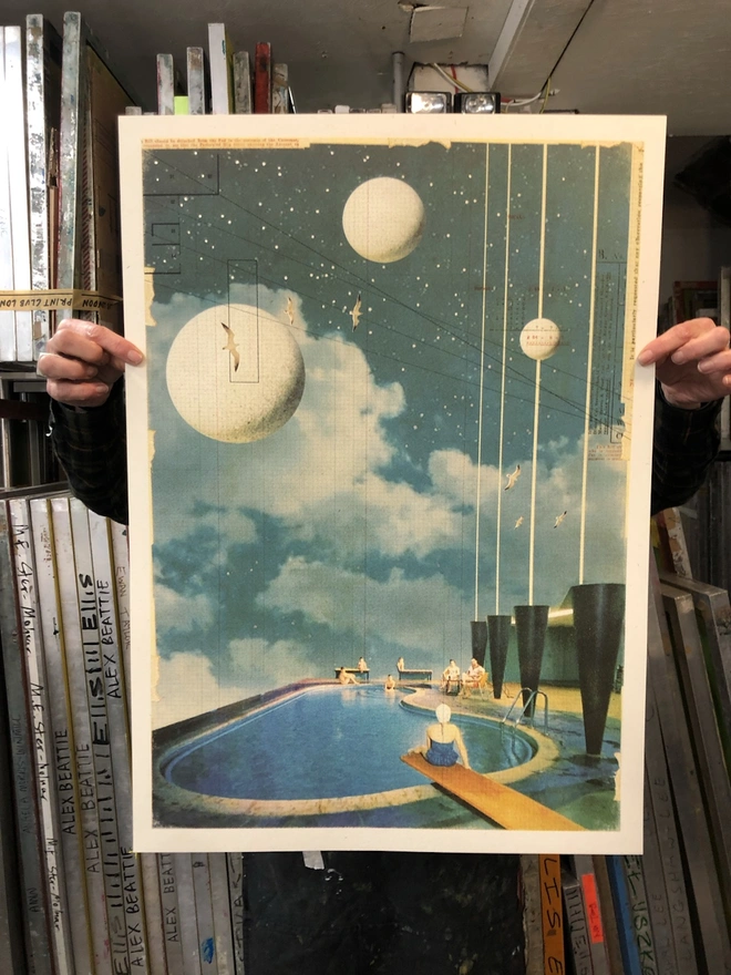 Celestial Swim Second Edition Screenprint