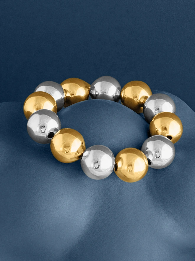 Loel Mixed Metal Ball Bracelet
