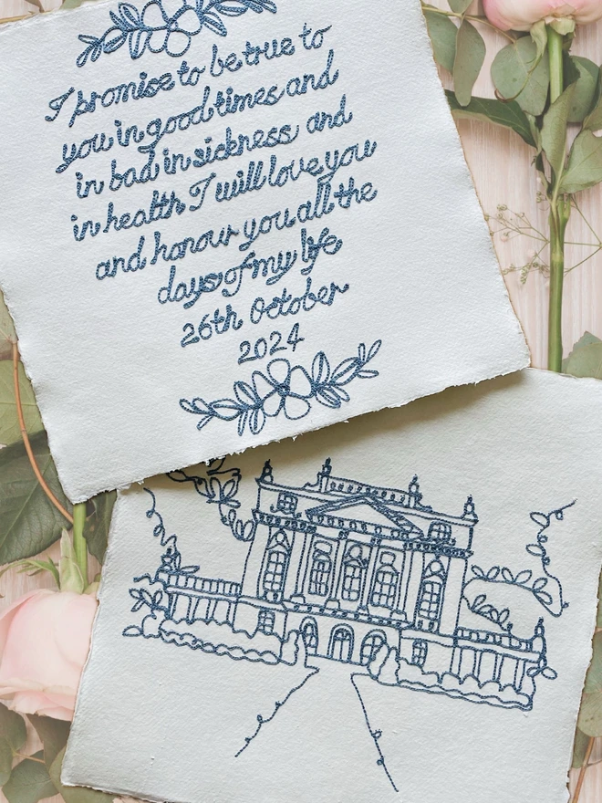 Embroidered Quote Keepsake