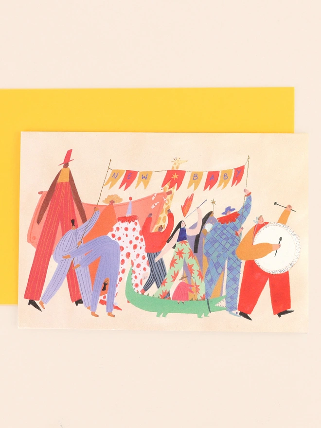 'New Baby' Circus Parade New Baby Card