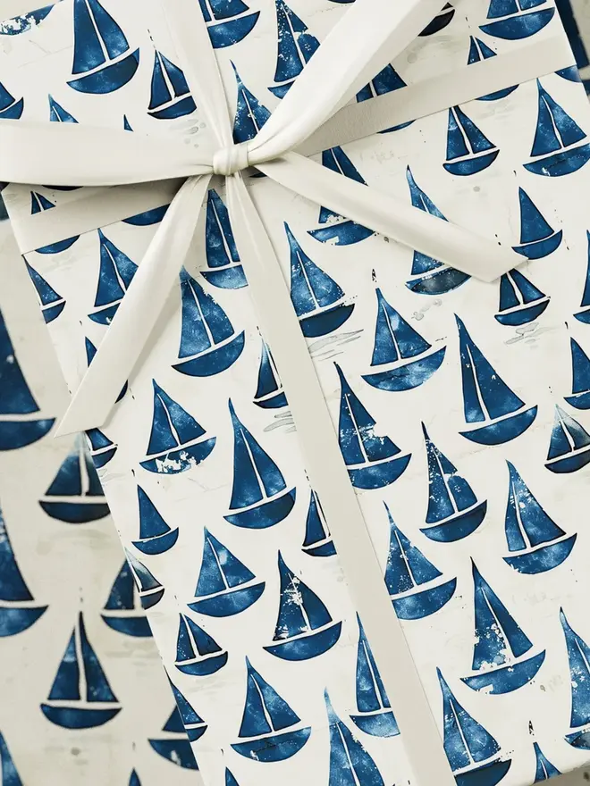Sailing Boat Wrapping Paper 