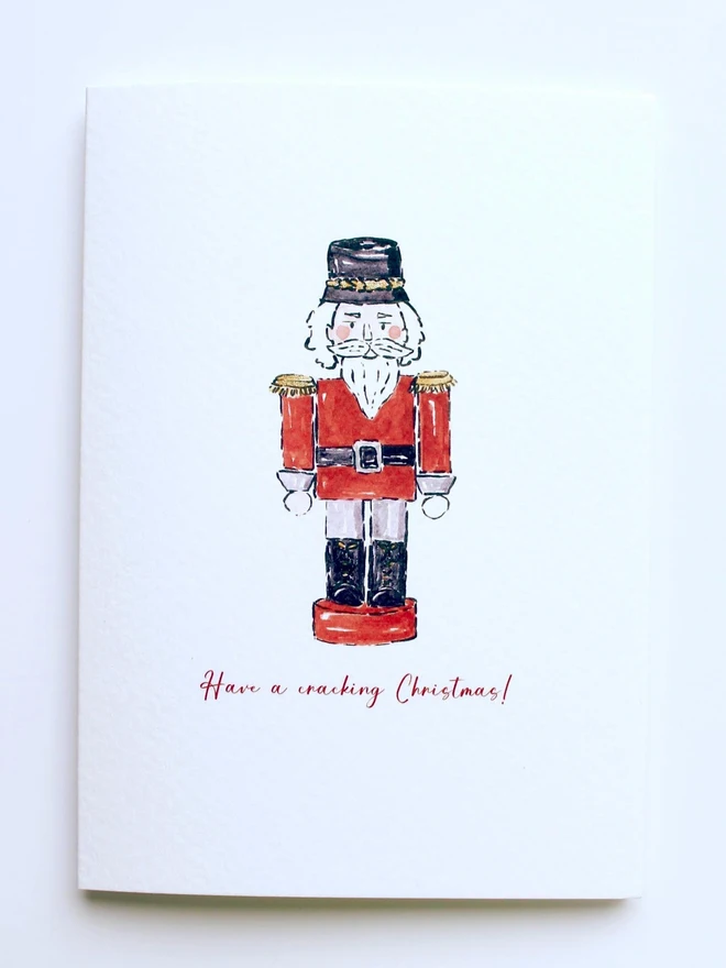 Nutcracker Christmas Greeting Card 