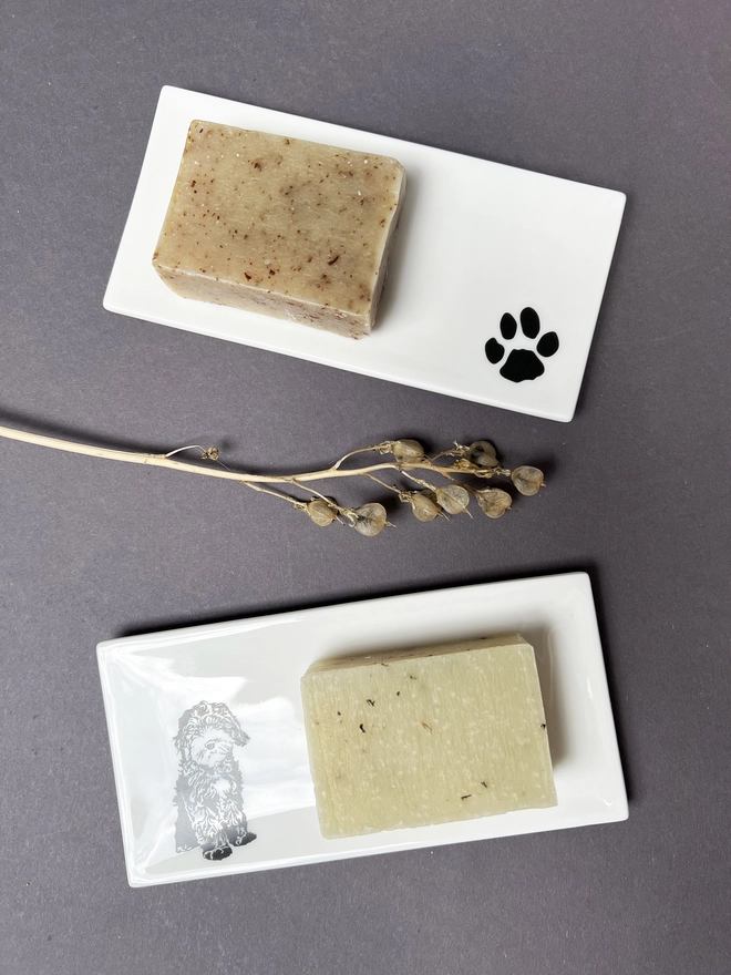 Cockapoo puppy rectangle trinket tray