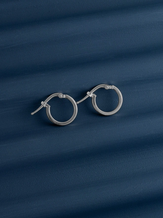 Loel Silver Classic Huggy Hoop Earrings